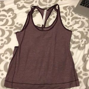 NEVER WORN lulu tank top with breezy back